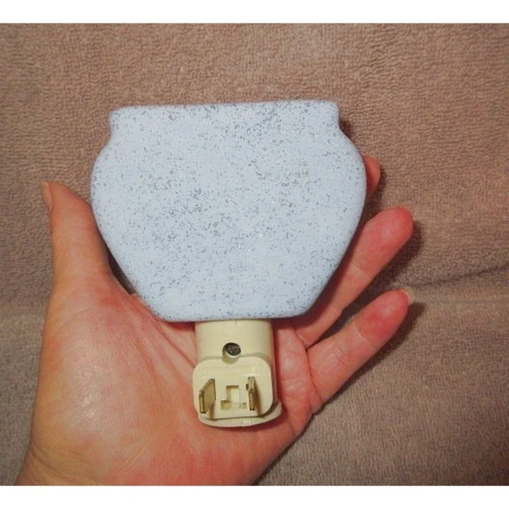 Vtg Southwestern Art Pottery Night Lite Signed Moon Beam Plug In Painted Adobe